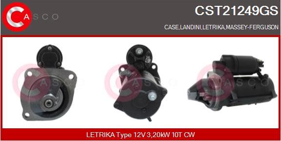 Casco CST21249GS - Стартер mashina-shop.ru