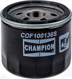 Champion COF100136S - Масляный фильтр mashina-shop.ru