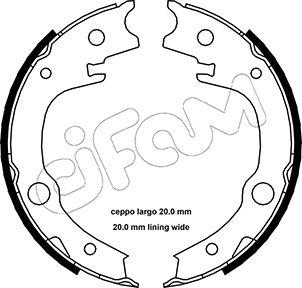 Cifam 153-443 - Комплект тормозов, ручник, парковка mashina-shop.ru