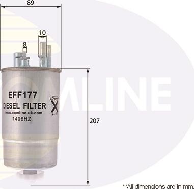 Comline EFF177 - Топливный фильтр mashina-shop.ru