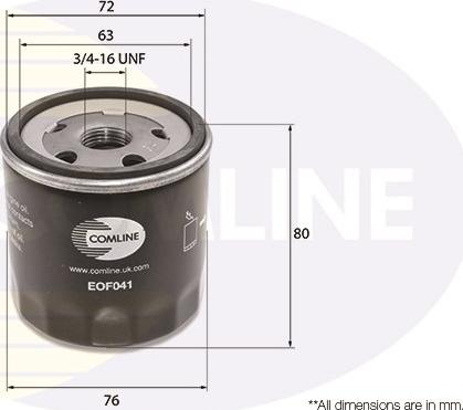 Comline EOF041 - Масляный фильтр mashina-shop.ru