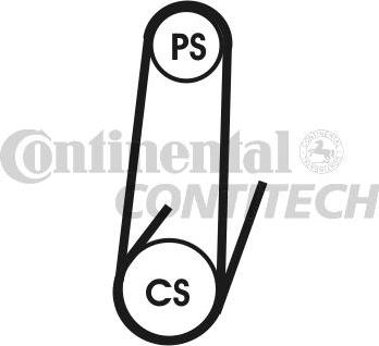 CONTINENTAL CTAM BR 4PK1102 ELAST - Поликлиновой ремень mashina-shop.ru