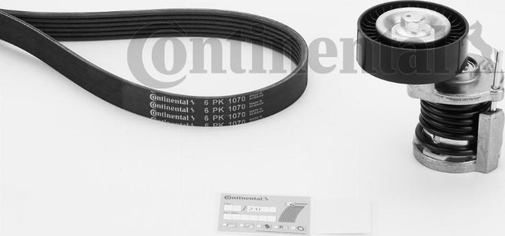 Contitech 6 PK 1070 K1 - Поликлиновый ременный комплект mashina-shop.ru