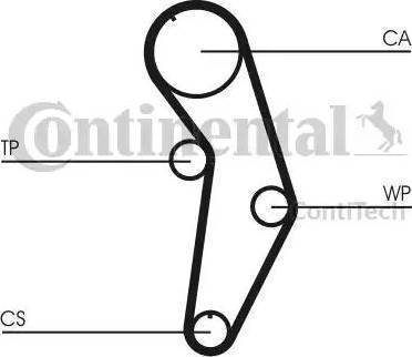 Continental CT908 - Комплект зубчатого ремня ГРМ mashina-shop.ru