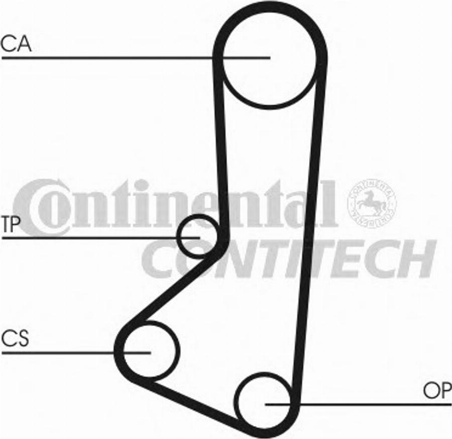 CONTITECH CT510K1 - Комплект зубчатого ремня ГРМ mashina-shop.ru