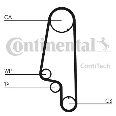 Continental CT846K1 - Комплект зубчатого ремня ГРМ mashina-shop.ru