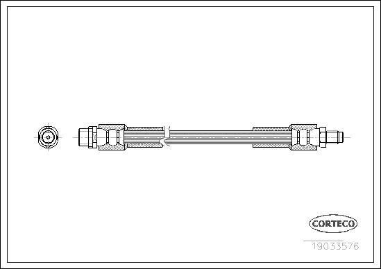 Corteco 19033576 - Тормозной шланг mashina-shop.ru