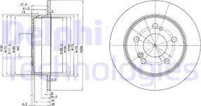 Delphi BG2291 - Тормозной диск mashina-shop.ru