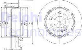 Delphi BG2761 - Тормозной диск mashina-shop.ru