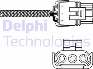 Delphi ES10996-12B1 - Лямбда-зонд, датчик кислорода mashina-shop.ru