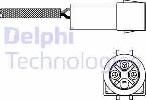 Delphi ES10993-12B1 - Лямбда-зонд, датчик кислорода mashina-shop.ru