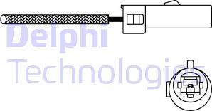 Delphi ES10997-12B1 - Лямбда-зонд, датчик кислорода mashina-shop.ru