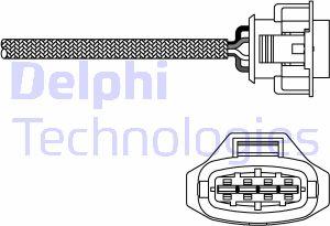 Delphi ES10792-12B1 - Лямбда-зонд, датчик кислорода mashina-shop.ru