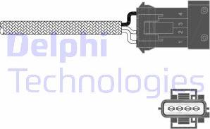 Delphi ES11009-12B1 - Лямбда-зонд, датчик кислорода mashina-shop.ru