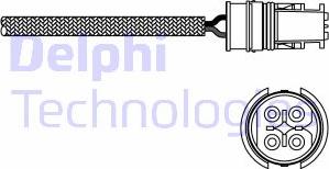 Delphi ES20313-12B1 - Лямбда-зонд, датчик кислорода mashina-shop.ru