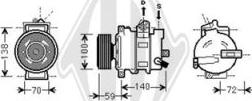 Diederichs DCK1072 - Компрессор кондиционера mashina-shop.ru