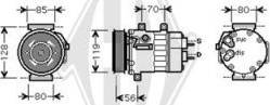 Diederichs DCK1183 - Компрессор кондиционера mashina-shop.ru