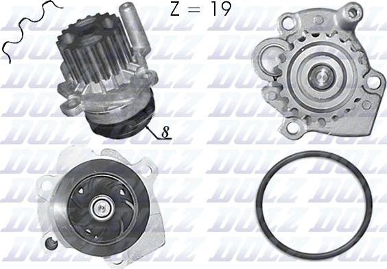 DOLZ A236 - Водяной насос mashina-shop.ru