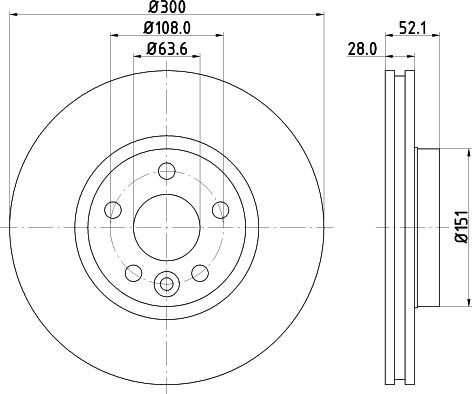 DON PCD10542 - Тормозной диск mashina-shop.ru