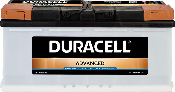 DURACELL 013610400801 - Стартерная аккумуляторная батарея, АКБ mashina-shop.ru