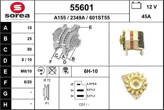 EAI 55601 - Генератор mashina-shop.ru