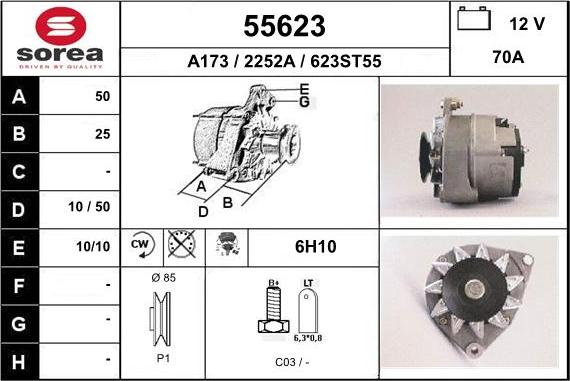 EAI 55623 - Генератор mashina-shop.ru