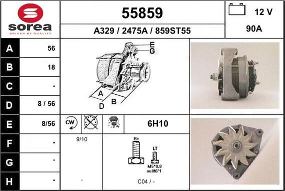 EAI 55859 - Генератор mashina-shop.ru