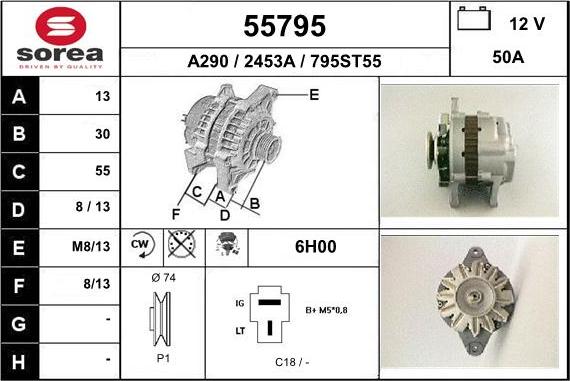 EAI 55795 - Генератор mashina-shop.ru