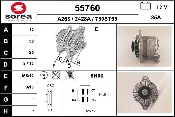 EAI 55760 - Генератор mashina-shop.ru