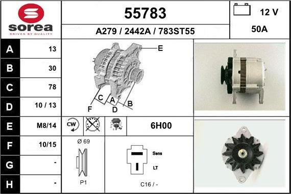 EAI 55783 - Генератор mashina-shop.ru