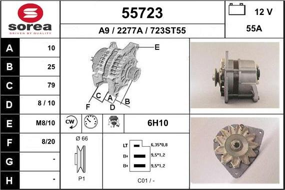 EAI 55723 - Генератор mashina-shop.ru