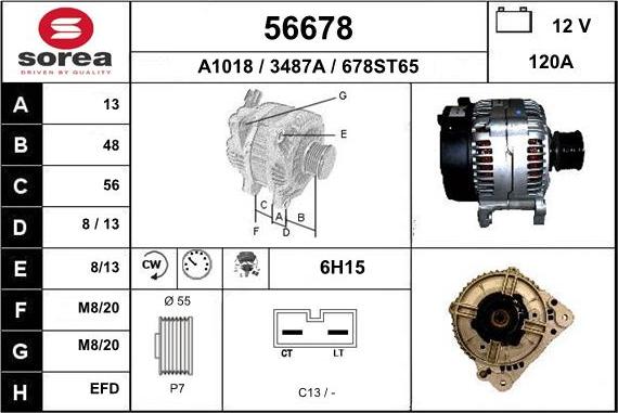 EAI 56678 - Генератор mashina-shop.ru