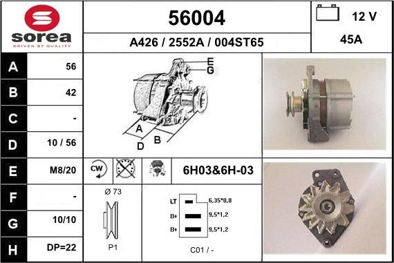 EAI 56004 - Генератор mashina-shop.ru