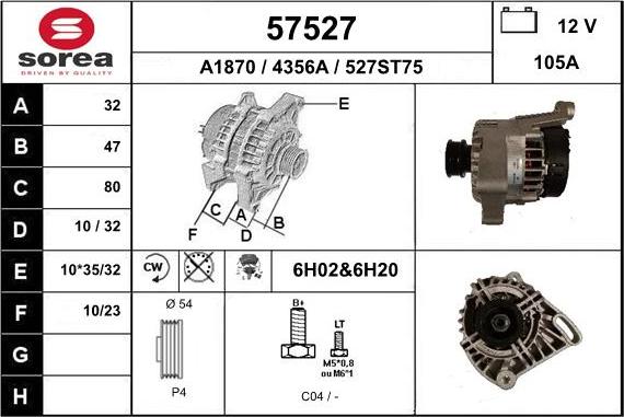 EAI 57527 - Генератор mashina-shop.ru