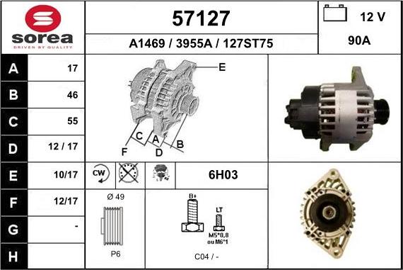 EAI 57127 - Генератор mashina-shop.ru