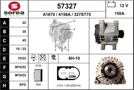 EAI 57327 - Генератор mashina-shop.ru