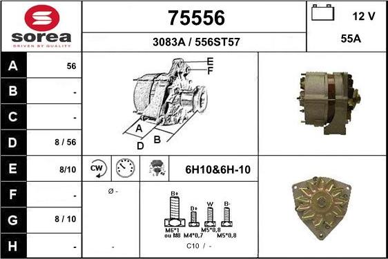 EAI 75556 - Генератор mashina-shop.ru