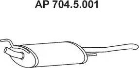 Eberspächer 704.5.001 - Глушитель выхлопных газов, конечный mashina-shop.ru