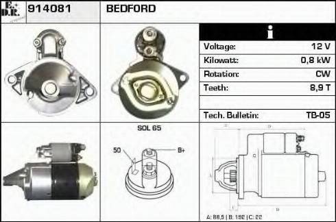 EDR 914081 - Стартер mashina-shop.ru