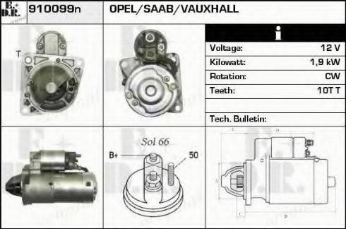 EDR 910099N - Стартер mashina-shop.ru