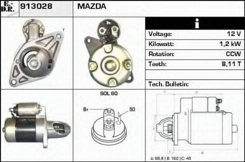 EDR 913028 - Стартер mashina-shop.ru