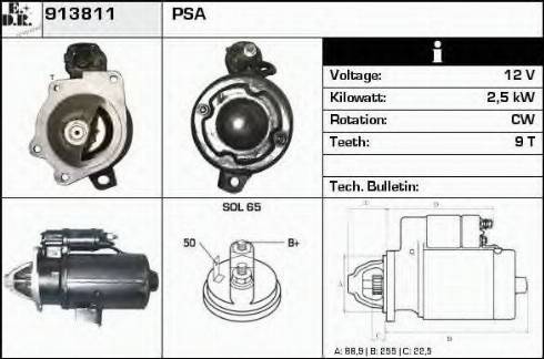 EDR 913811 - Стартер mashina-shop.ru