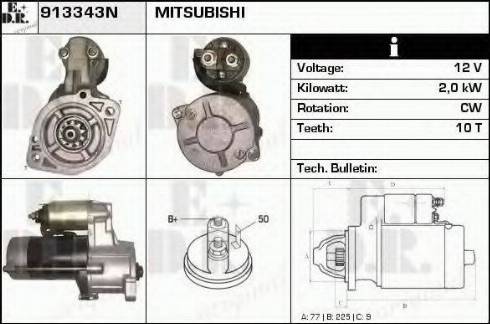 EDR 913343N - Стартер mashina-shop.ru