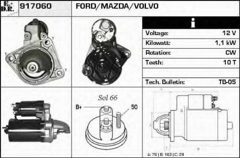 EDR 917060 - Стартер mashina-shop.ru