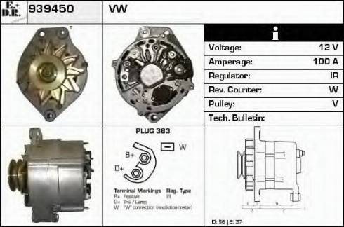 EDR 939450 - Генератор mashina-shop.ru