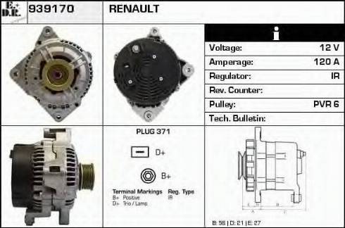 EDR 939170 - Генератор mashina-shop.ru