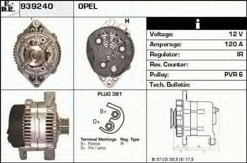 EDR 939240 - Генератор mashina-shop.ru