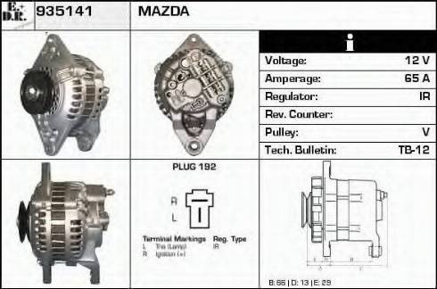 EDR 935141 - Генератор mashina-shop.ru