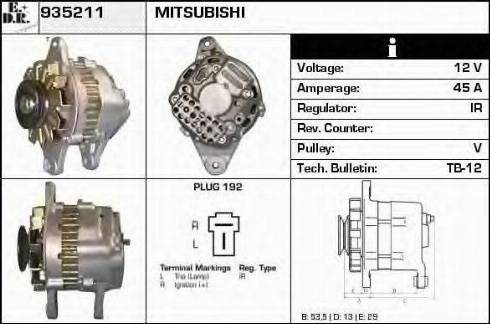 EDR 935211 - Генератор mashina-shop.ru