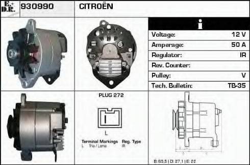 EDR 930990 - Генератор mashina-shop.ru